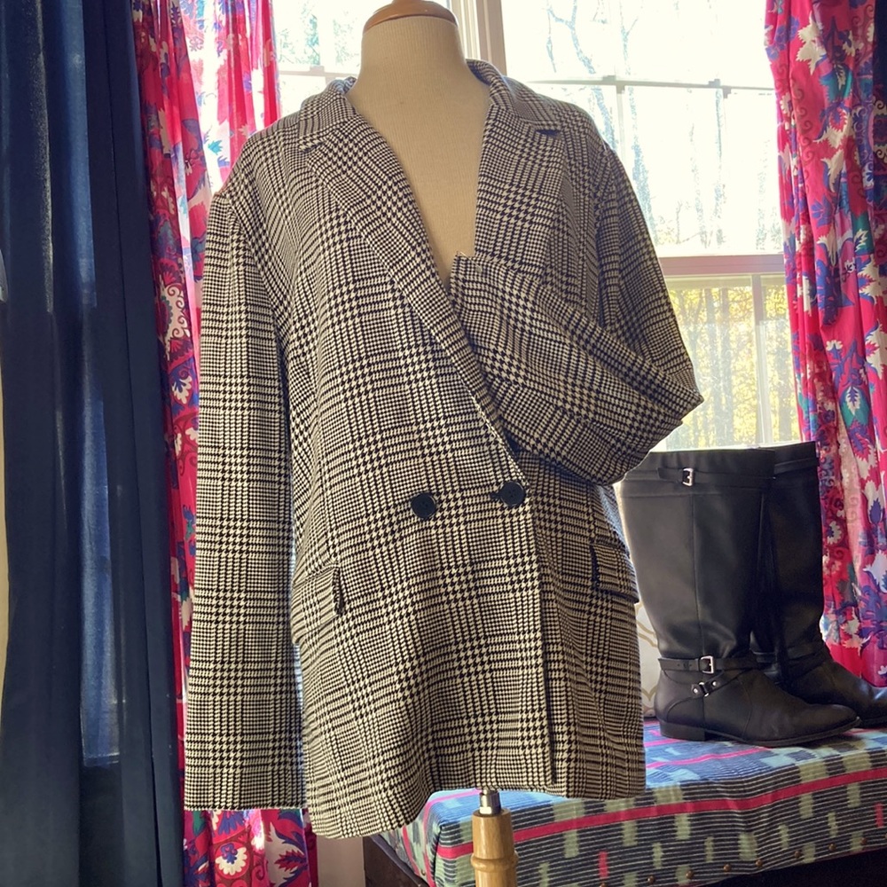 Houndstooth blazer Forever 21+ 3x